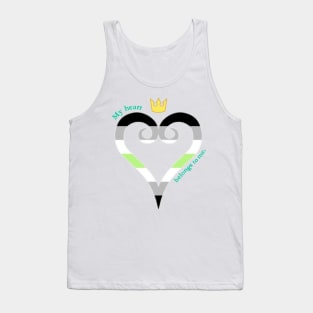 Agender Pride Heart Tank Top